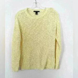 Forever 21 Womens Size Small Yellow Sweater Long sleeve